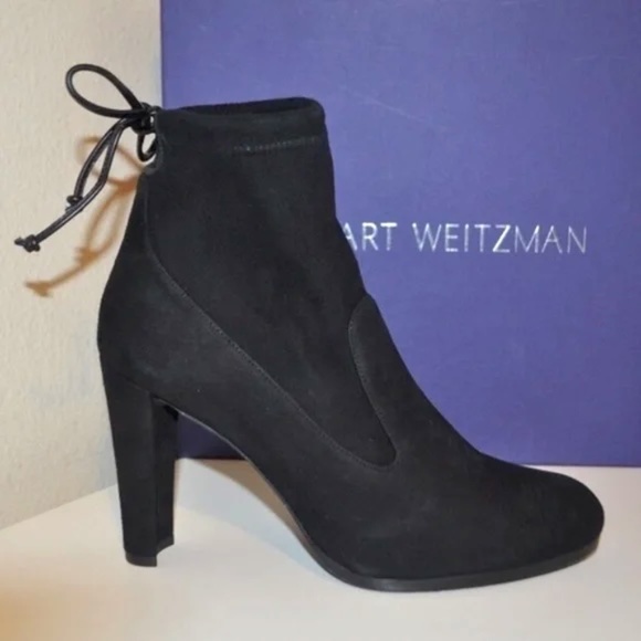 👢Stuart Weitzman Black Perfection Boots 🇪🇸 NWOT - Picture 4 of 10